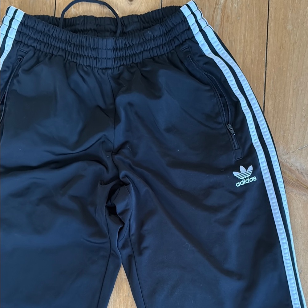 Adidas unisex Black Track Pants size medium